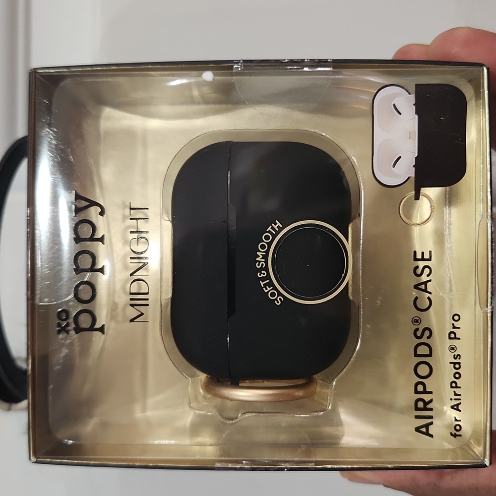 🖤▪️XO poppy ▪️Midnight Smooth AirPods Pro Case